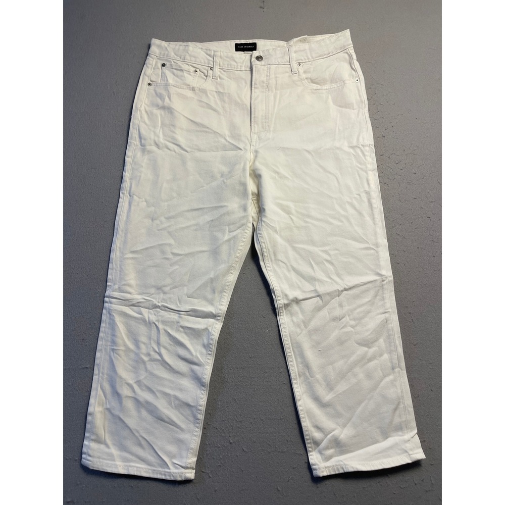 Free Assembly Original 90's Straight Denim White 18 Short W37 Womens - Picture 1 of 9